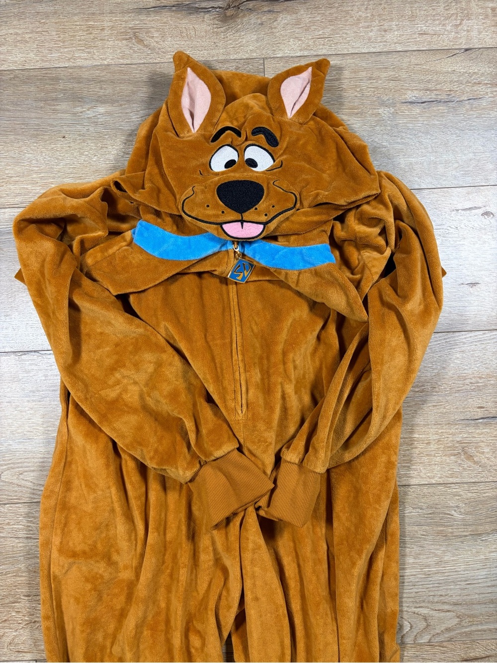 Scooby Doo JumpSuit Hooded Plush Jumpsuit with Attached Tail Adult SM/MD